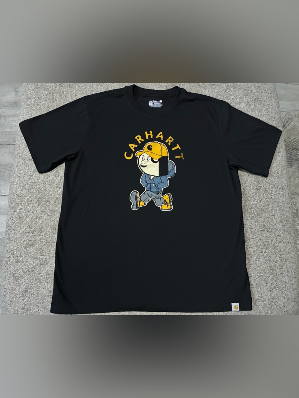 Carhartt Black Relaxed Fit Crewneck Tee